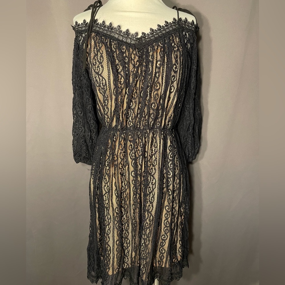 Black lace dress